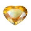 Sapphire-Yellow to Orange Heart, Loupe Clean.Given weight is approx.